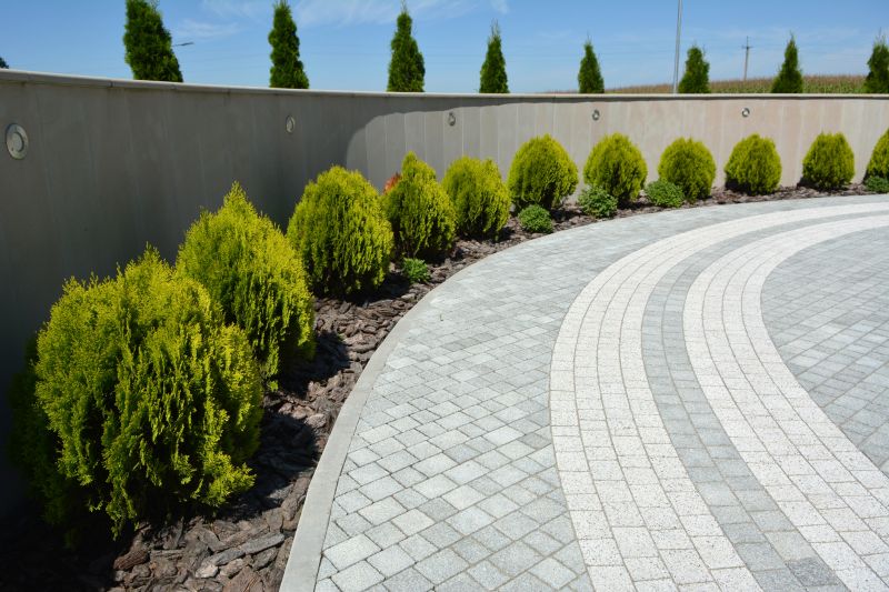 Edge detailing of paver patio